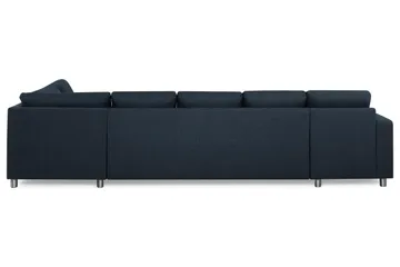 Crazy 5-sits Högervänd U-formad X-Large Soffa med Divan och Schäslong i Tyg - Blå - Products - Möbler - Soffa - U-soffa