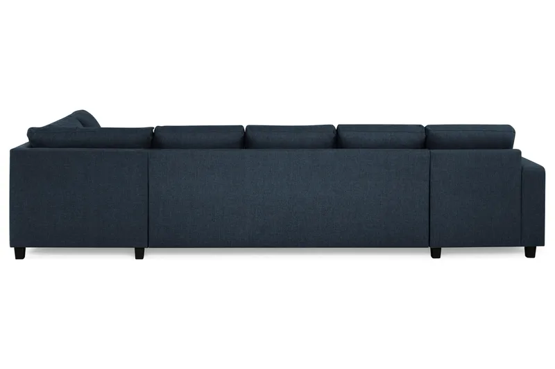 Crazy 5-sits Högervänd U-formad X-Large Soffa med Divan och Schäslong i Tyg - Blå - Products - Möbler - Soffa - U-soffa