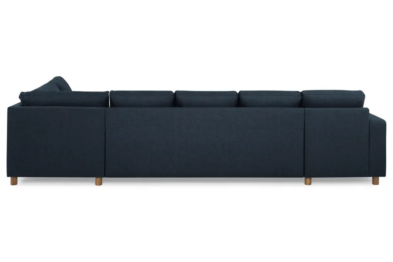 Crazy 5-sits Högervänd U-formad X-Large Soffa med Divan och Schäslong i Tyg - Blå - Products - Möbler - Soffa - U-soffa