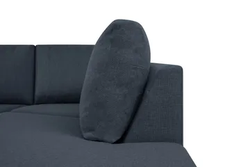 Crazy 5-sits Högervänd U-formad X-Large Soffa med Divan och Schäslong i Tyg - Blå - Products - Möbler - Soffa - U-soffa