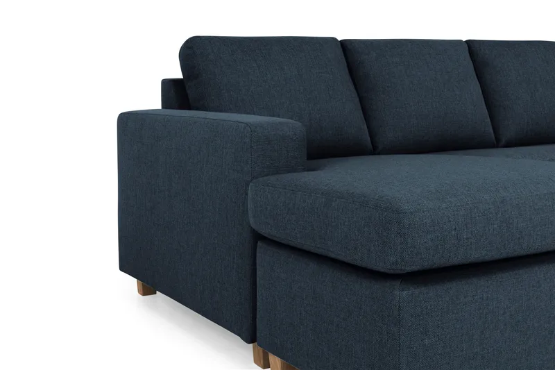 Crazy 5-sits Högervänd U-formad X-Large Soffa med Divan och Schäslong i Tyg - Blå - Products - Möbler - Soffa - U-soffa