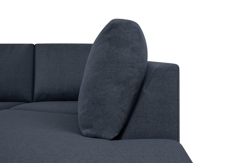 Crazy 5-sits Högervänd U-formad X-Large Soffa med Divan och Schäslong i Tyg - Blå - Products - Möbler - Soffa - U-soffa