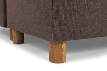 Crazy 5-sits Högervänd U-formad X-Large Soffa med Divan och Schäslong i Tyg - Brun - Products - Möbler - Soffa - U-soffa