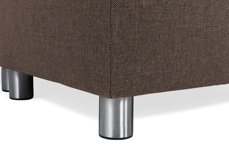 Crazy 5-sits Högervänd U-formad X-Large Soffa med Divan och Schäslong i Tyg - Brun - Products - Möbler - Soffa - U-soffa