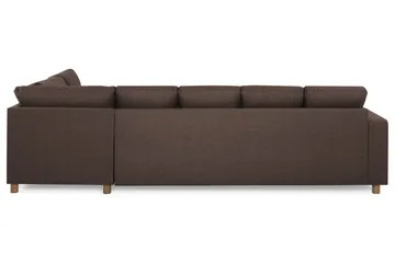 Crazy 5-sits Högervänd U-formad X-Large Soffa med Divan och Schäslong i Tyg - Brun - Products - Möbler - Soffa - U-soffa