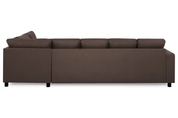 Crazy 5-sits Högervänd U-formad X-Large Soffa med Divan och Schäslong i Tyg - Brun - Products - Möbler - Soffa - U-soffa