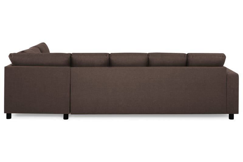 Crazy 5-sits Högervänd U-formad X-Large Soffa med Divan och Schäslong i Tyg - Brun - Products - Möbler - Soffa - U-soffa