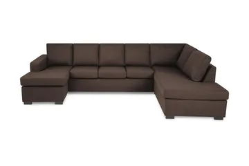 Crazy 5-sits Högervänd U-formad X-Large Soffa med Divan och Schäslong i Tyg