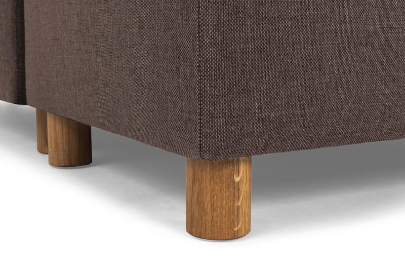 Crazy 5-sits Högervänd U-formad X-Large Soffa med Divan och Schäslong i Tyg - Brun - Products - Möbler - Soffa - U-soffa