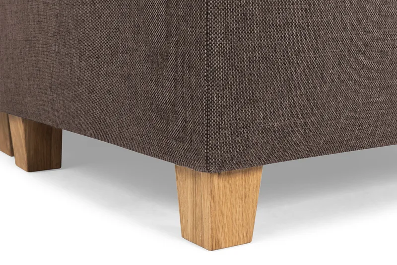 Crazy 5-sits Högervänd U-formad X-Large Soffa med Divan och Schäslong i Tyg - Brun - Products - Möbler - Soffa - U-soffa