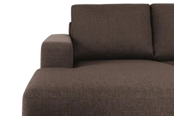 Crazy 5-sits Högervänd U-formad X-Large Soffa med Divan och Schäslong i Tyg - Brun - Products - Möbler - Soffa - U-soffa