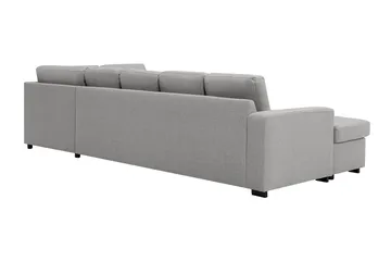 Crazy 5-sits Högervänd U-formad X-Large Soffa med Divan och Schäslong i Tyg - Grå - Products - Möbler - Soffa - U-soffa