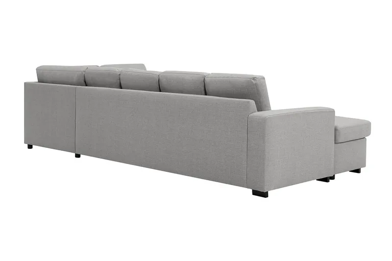 Crazy 5-sits Högervänd U-formad X-Large Soffa med Divan och Schäslong i Tyg - Grå - Products - Möbler - Soffa - U-soffa