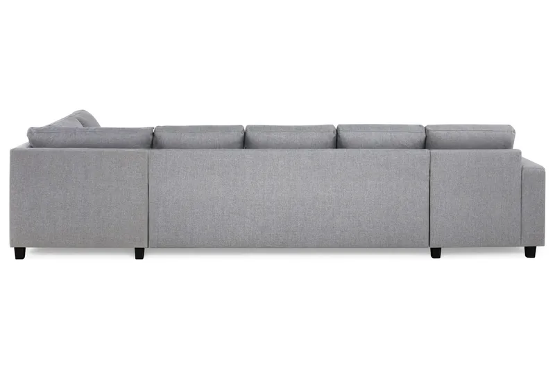Crazy 5-sits Högervänd U-formad X-Large Soffa med Divan och Schäslong i Tyg - Grå - Products - Möbler - Soffa - U-soffa