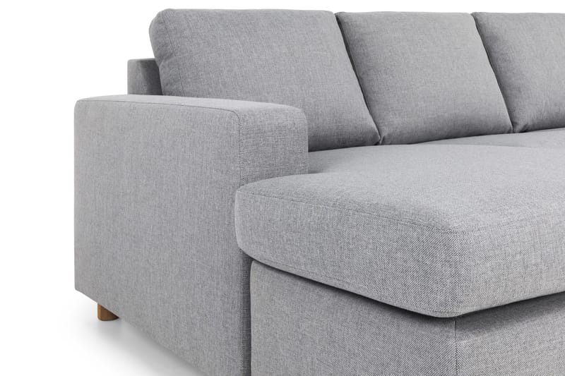 Crazy 5-sits Högervänd U-formad X-Large Soffa med Divan och Schäslong i Tyg - Grå - Products - Möbler - Soffa - U-soffa