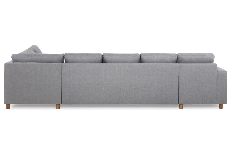 Crazy 5-sits Högervänd U-formad X-Large Soffa med Divan och Schäslong i Tyg - Grå - Products - Möbler - Soffa - U-soffa