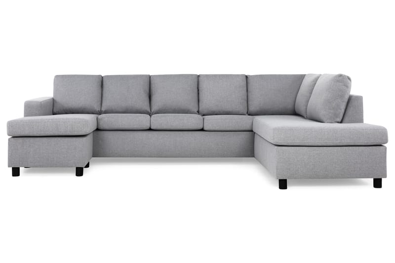 Crazy 5-sits Högervänd U-formad X-Large Soffa med Divan och Schäslong i Tyg - Grå - Products - Möbler - Soffa - U-soffa