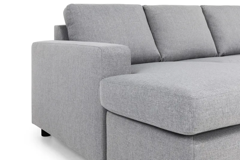 Crazy 5-sits Högervänd U-formad X-Large Soffa med Divan och Schäslong i Tyg - Grå - Products - Möbler - Soffa - U-soffa