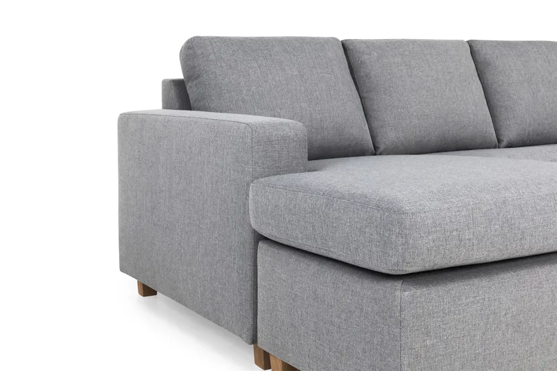 Crazy 5-sits Högervänd U-formad X-Large Soffa med Divan och Schäslong i Tyg - Grå - Products - Möbler - Soffa - U-soffa