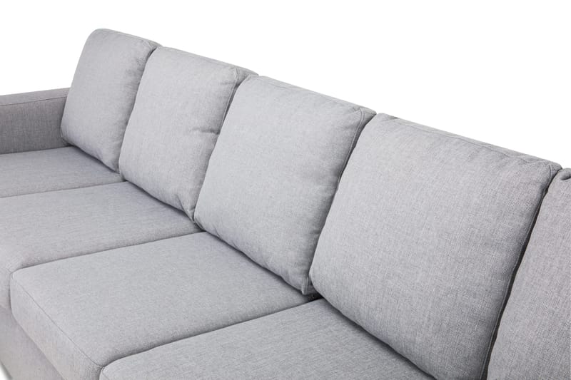 Crazy 5-sits Högervänd U-formad X-Large Soffa med Divan och Schäslong i Tyg - Grå - Products - Möbler - Soffa - U-soffa