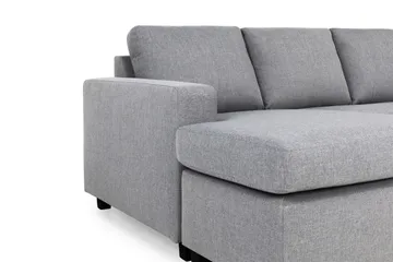 Crazy 5-sits Högervänd U-formad X-Large Soffa med Divan och Schäslong i Tyg - Grå - Products - Möbler - Soffa - U-soffa