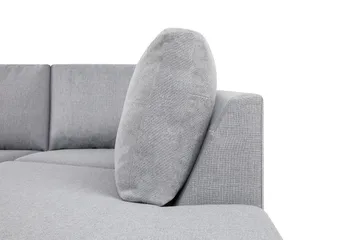 Crazy 5-sits Högervänd U-formad X-Large Soffa med Divan och Schäslong i Tyg - Grå - Products - Möbler - Soffa - U-soffa