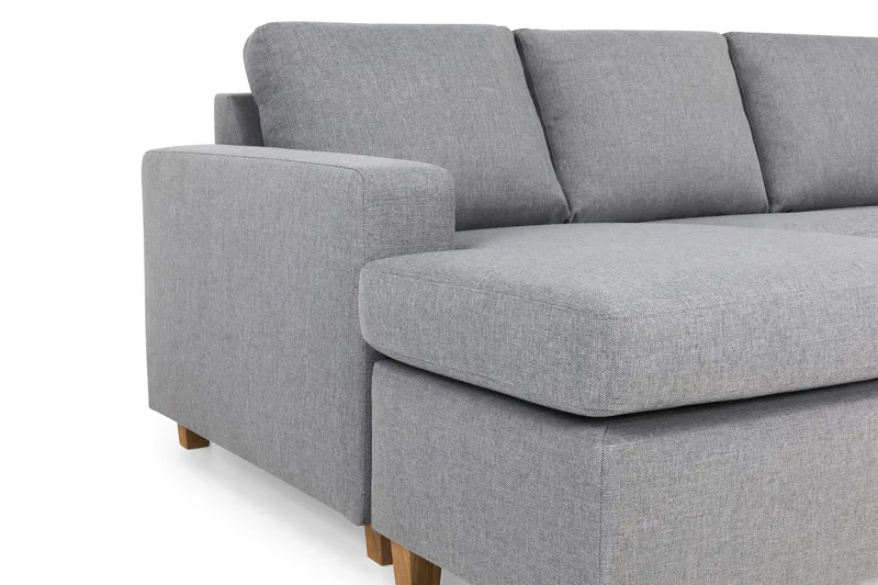 Crazy 5-sits Högervänd U-formad X-Large Soffa med Divan och Schäslong i Tyg - Grå - Products - Möbler - Soffa - U-soffa