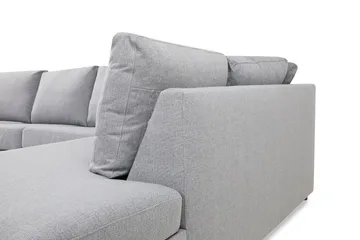 Crazy 5-sits Högervänd U-formad X-Large Soffa med Divan och Schäslong i Tyg - Grå - Products - Möbler - Soffa - U-soffa