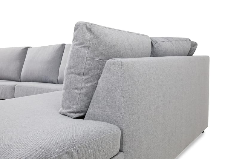 Crazy 5-sits Högervänd U-formad X-Large Soffa med Divan och Schäslong i Tyg - Grå - Products - Möbler - Soffa - U-soffa