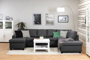Crazy 5-sits Högervänd U-formad X-Large Soffa med Divan och Schäslong i Tyg - Mörkgrå - Products - Möbler - Soffa - U-soffa