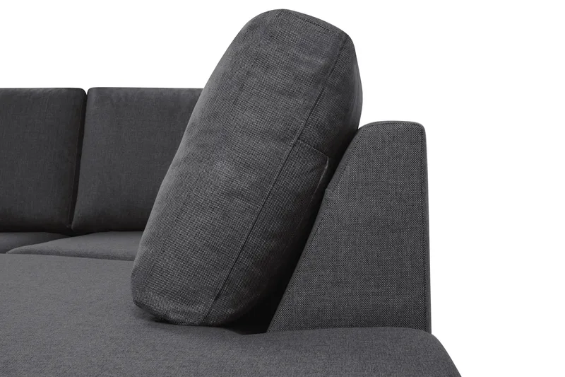Crazy 5-sits Högervänd U-formad X-Large Soffa med Divan och Schäslong i Tyg - Mörkgrå - Products - Möbler - Soffa - U-soffa