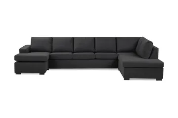 Crazy 5-sits Högervänd U-formad X-Large Soffa med Divan och Schäslong i Tyg