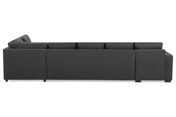 Crazy 5-sits Högervänd U-formad X-Large Soffa med Divan och Schäslong i Tyg - Mörkgrå - Products - Möbler - Soffa - U-soffa