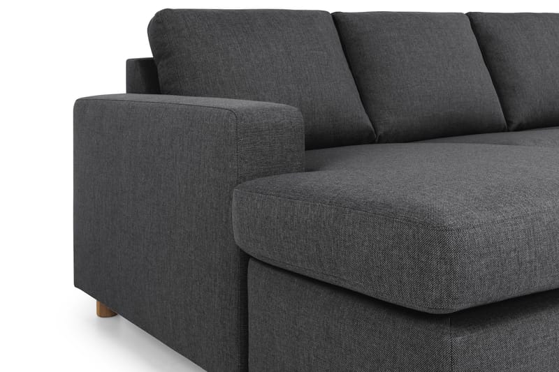 Crazy 5-sits Högervänd U-formad X-Large Soffa med Divan och Schäslong i Tyg - Mörkgrå - Products - Möbler - Soffa - U-soffa
