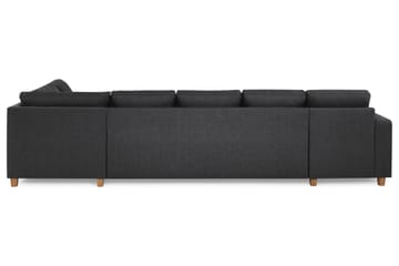 Crazy 5-sits Högervänd U-formad X-Large Soffa med Divan och Schäslong i Tyg - Mörkgrå - Products - Möbler - Soffa - U-soffa