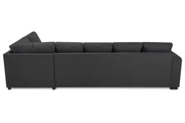 Crazy 5-sits Högervänd U-formad X-Large Soffa med Divan och Schäslong i Tyg - Mörkgrå - Products - Möbler - Soffa - U-soffa