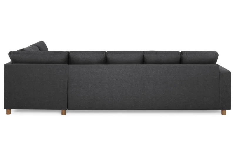 Crazy 5-sits Högervänd U-formad X-Large Soffa med Divan och Schäslong i Tyg - Mörkgrå - Products - Möbler - Soffa - U-soffa