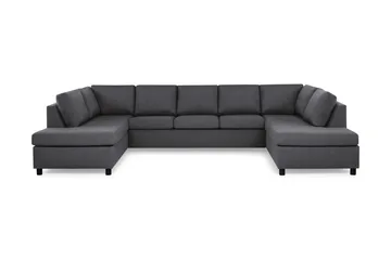 Crazy 5-sits U-formad Soffa med dubbelschäslong i Tyg