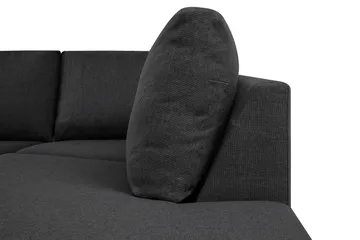 Crazy 5-sits U-formad Soffa med dubbelschäslong i Tyg - Mörkgrå - Products - Möbler - Soffa - U-soffa