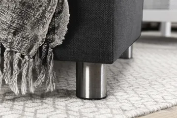 Crazy 5-sits U-formad Soffa med dubbelschäslong i Tyg - Mörkgrå - Products - Möbler - Soffa - U-soffa