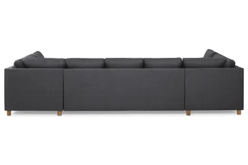 Crazy 5-sits U-formad Soffa med dubbelschäslong i Tyg - Mörkgrå - Products - Möbler - Soffa - U-soffa