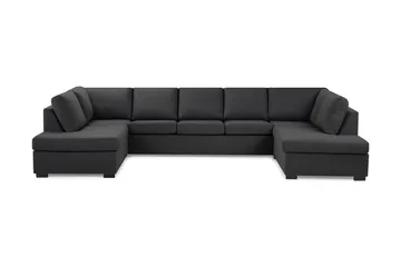Crazy 5-sits U-formad Soffa med dubbelschäslong i Tyg