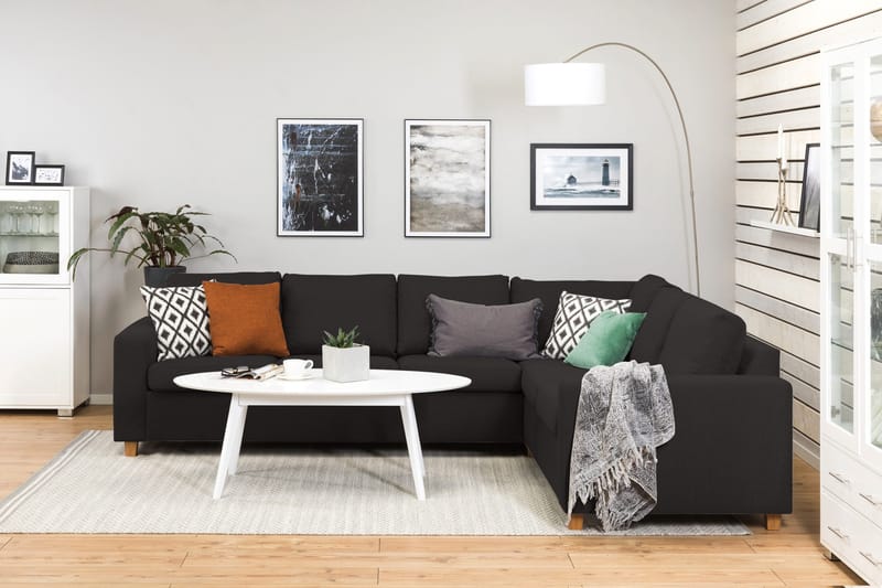 Crazy 5-sits Vändbar L-formad Large Hörnsoffa i Tyg - Antracit - Products - Möbler - Soffa - Hörnsoffa