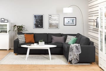 Crazy 5-sits Vändbar L-formad Large Hörnsoffa i Tyg - Antracit - Products - Möbler - Soffa - Hörnsoffa