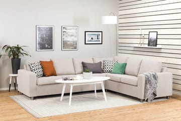 Crazy 5-sits Vändbar L-formad Large Hörnsoffa i Tyg - Beige - Products - Möbler - Soffa - Hörnsoffa