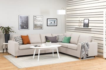 Crazy 5-sits Vändbar L-formad Large Hörnsoffa i Tyg - Beige - Products - Möbler - Soffa - Hörnsoffa
