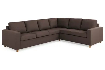 Crazy 5-sits Vändbar L-formad Large Hörnsoffa i Tyg - Brun - Products - Möbler - Soffa - Hörnsoffa