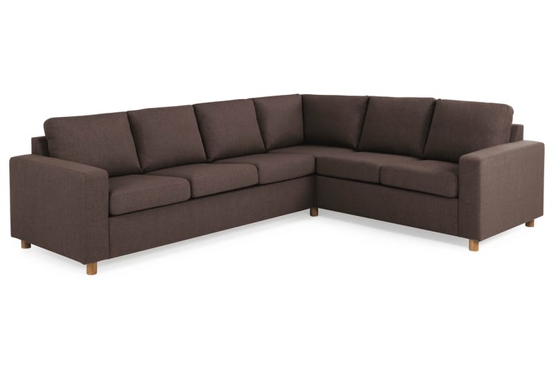 Crazy 5-sits Vändbar L-formad Large Hörnsoffa i Tyg - Brun - Products - Möbler - Soffa - Hörnsoffa