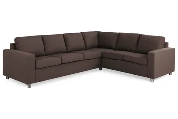 Crazy 5-sits Vändbar L-formad Large Hörnsoffa i Tyg - Brun - Products - Möbler - Soffa - Hörnsoffa