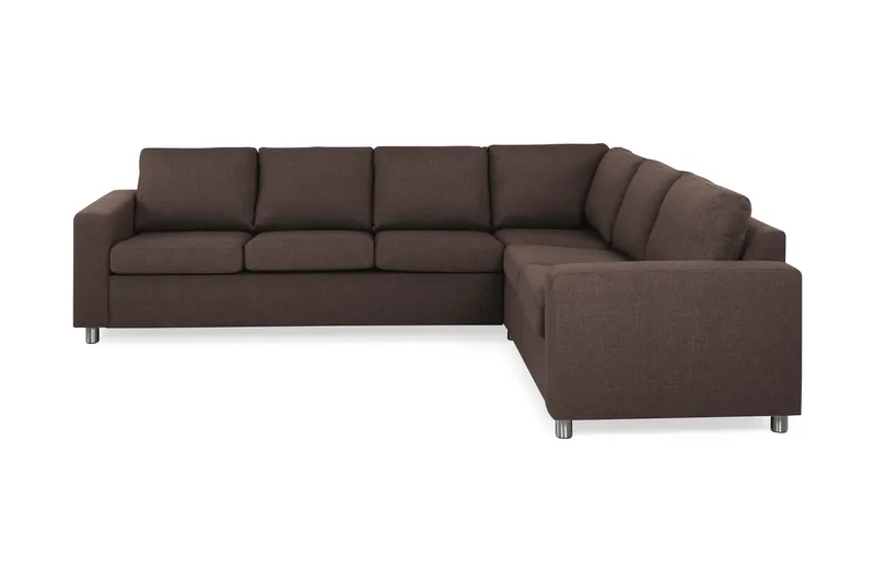 Crazy 5-sits Vändbar L-formad Large Hörnsoffa i Tyg - Brun - Products - Möbler - Soffa - Hörnsoffa